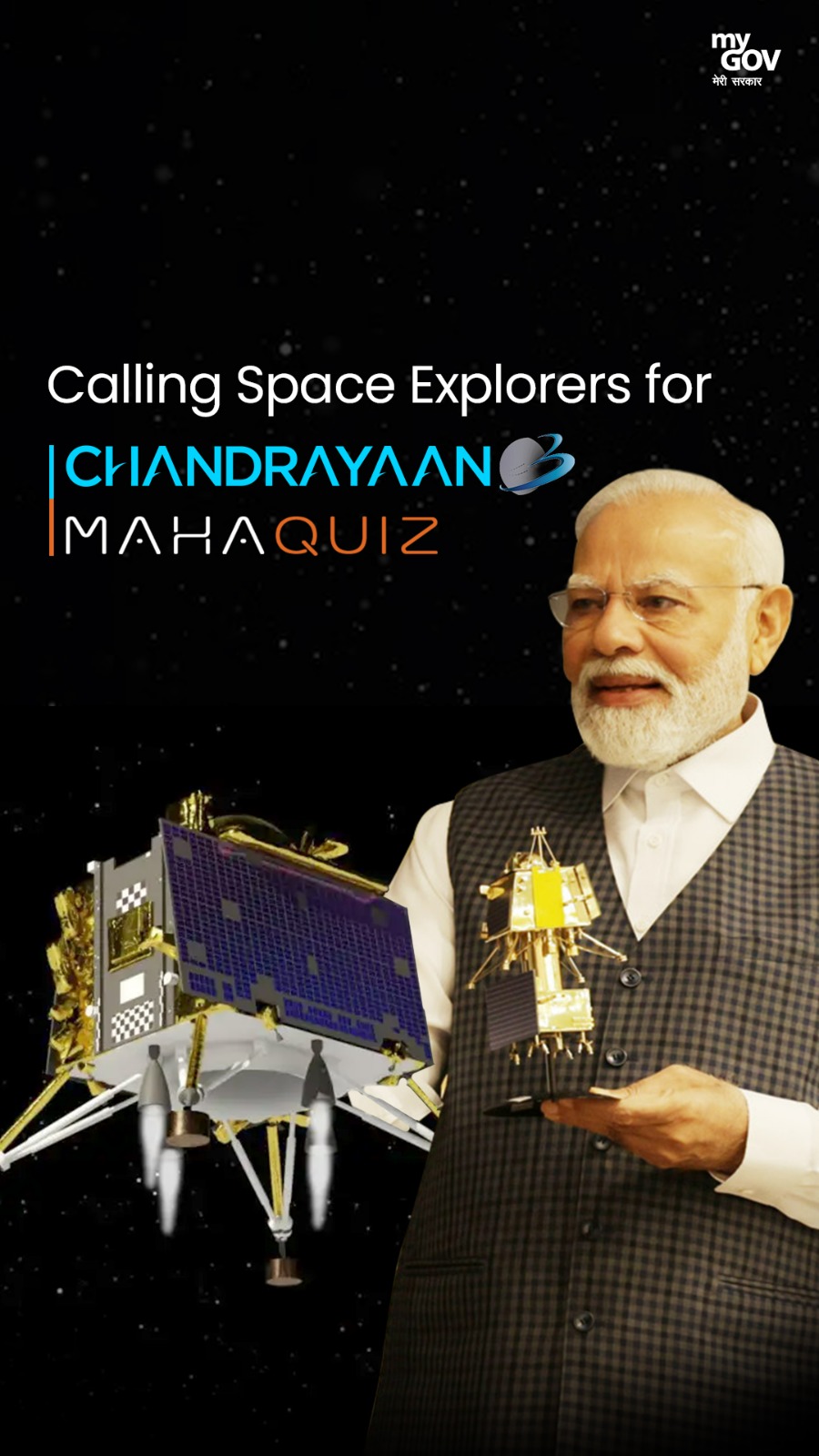 Calling Space Explorers for #Chandrayaan3 Maha #Quiz